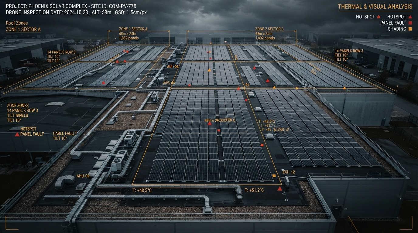 3D Inspection & CAD Roof Plans for PV Projects in Blackpool