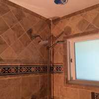 Shower regrout before and after in El Cerrito, CA