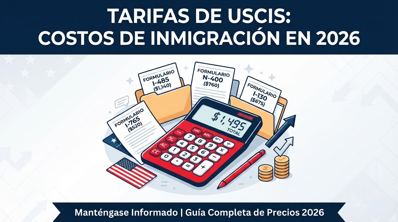 Tarifas de USCIS Explicadas: Guía 2026