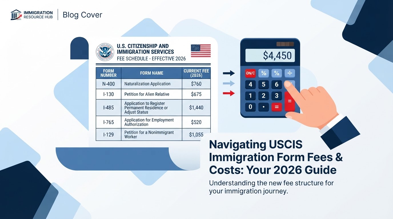 USCIS Filing Fees Explained: 2026 Cost Guide