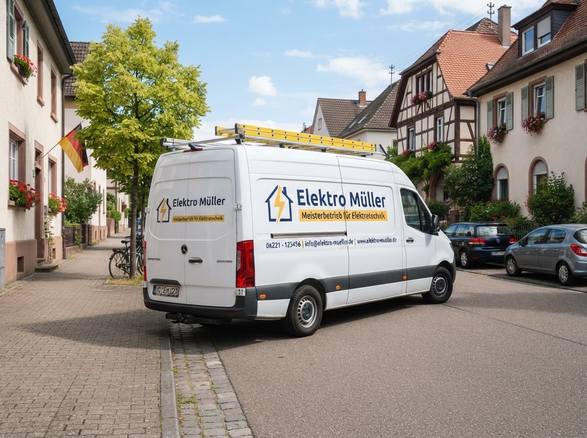 Servicefahrzeug von ELT.MTN Elektrotechnik