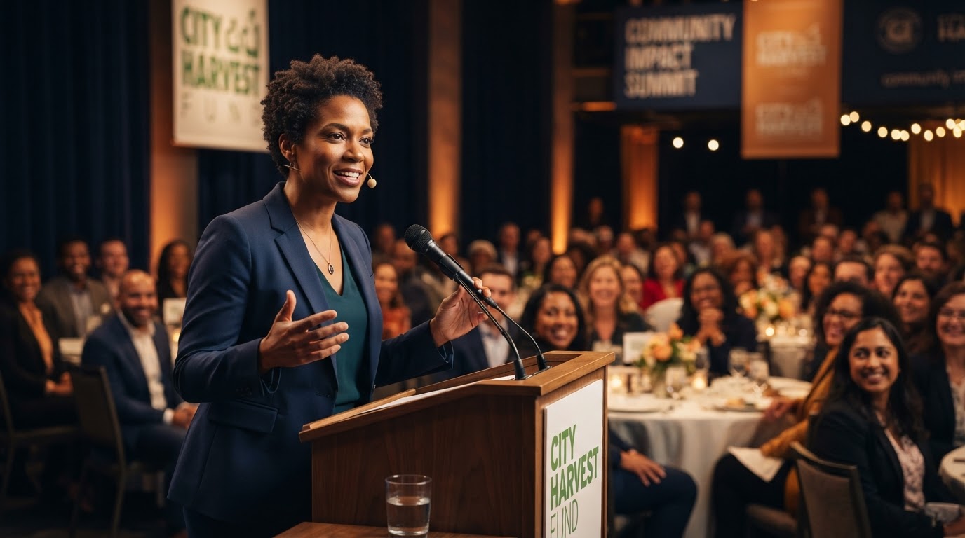 Video testimonial thumbnail of a nonprofit executive speaking at the Empower Breakfast.