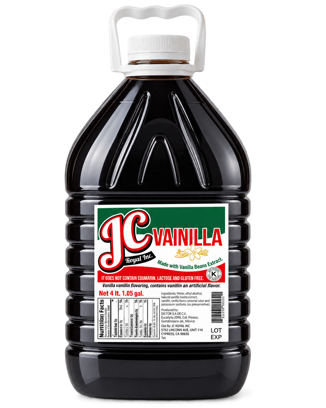 JC Mexican Dark Vanilla extract bottle
