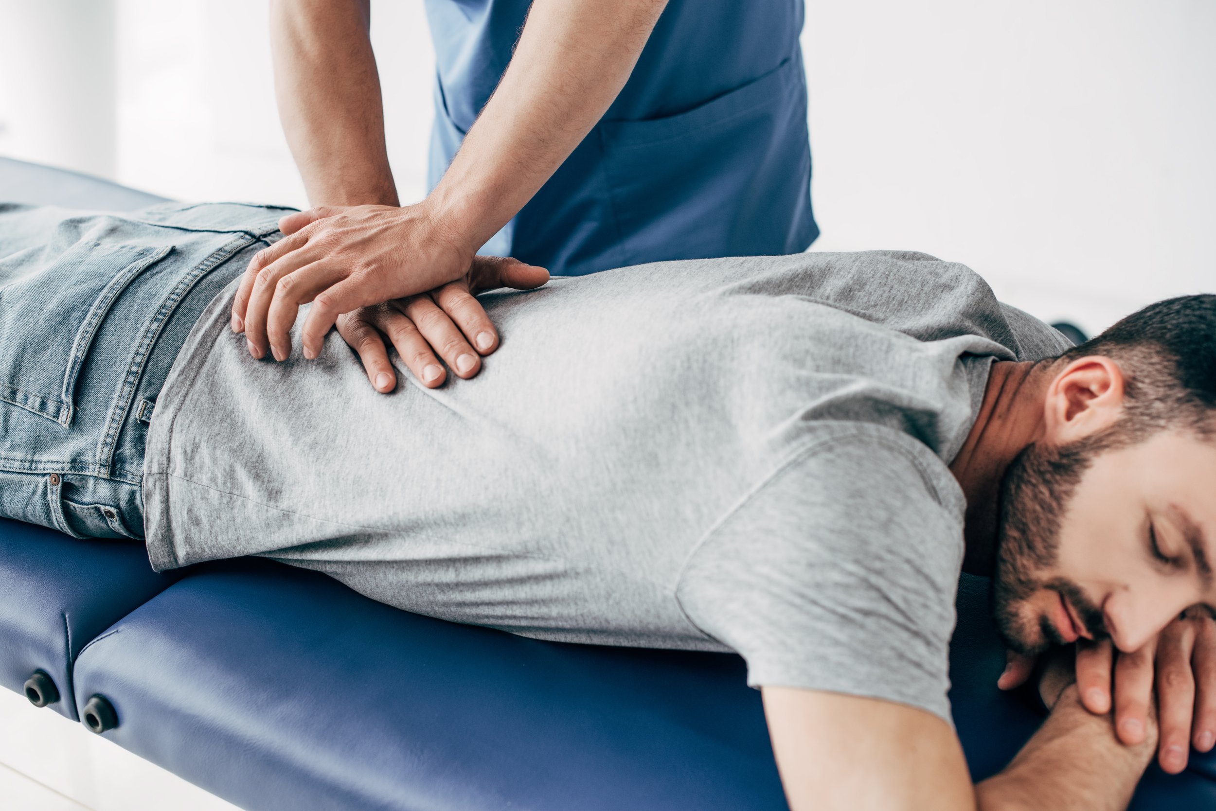 Chiropractic adjustment supporting herniated disc recovery at Lake Nona Chiropractic