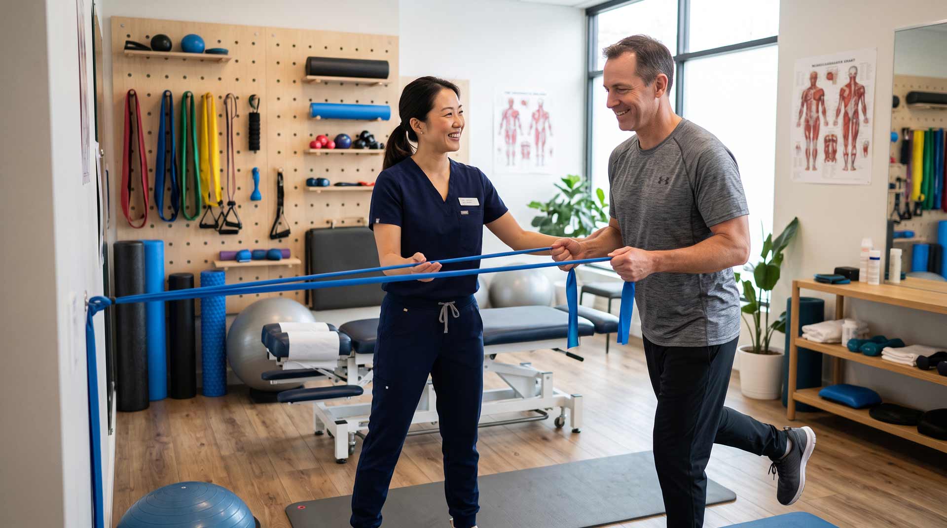 What Does a Chiropractor Do? A Guide for First-Time Patients Chiropractor discussing patient concerns during a first appointment consultation in a modern clinic