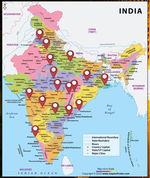 Accurate Weldarc National Footprints across India