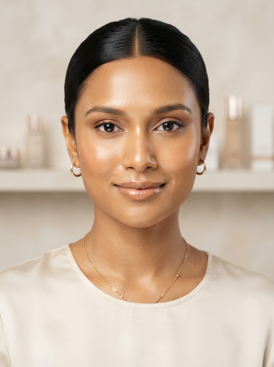 Bangladeshi beauty model preview for Bee&Beauty Virtual Shade Try-On Matcher