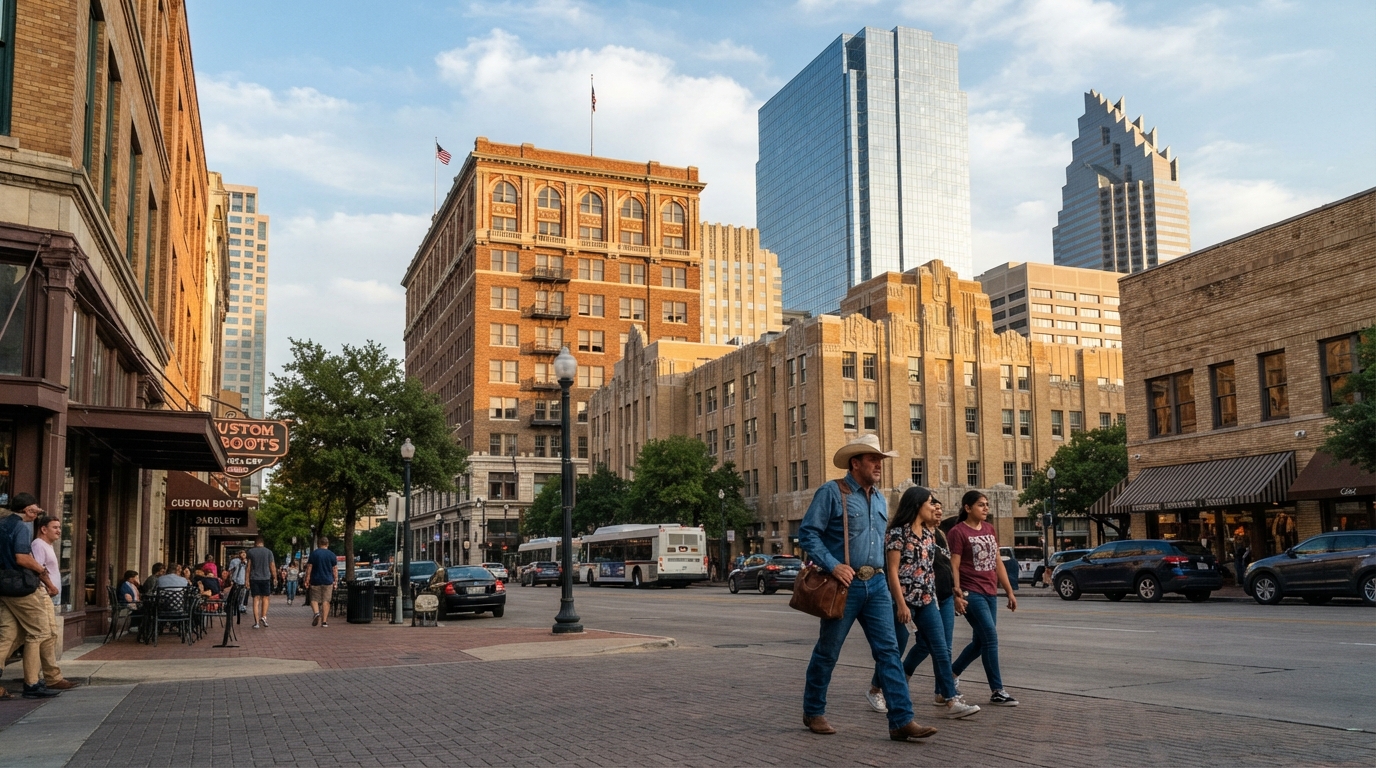 Fort Worth Texas city view