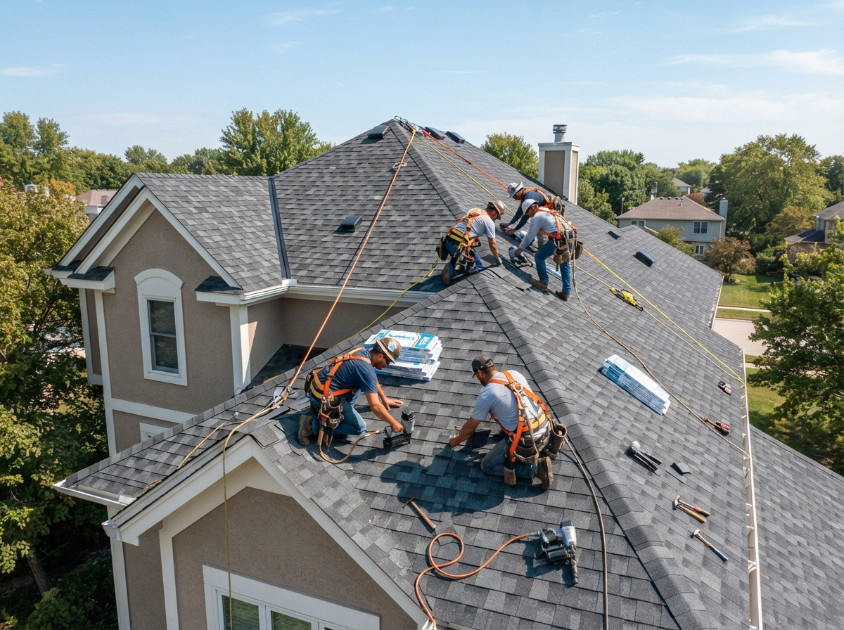 Professional roof installation by certified Carpenter's Touch crew