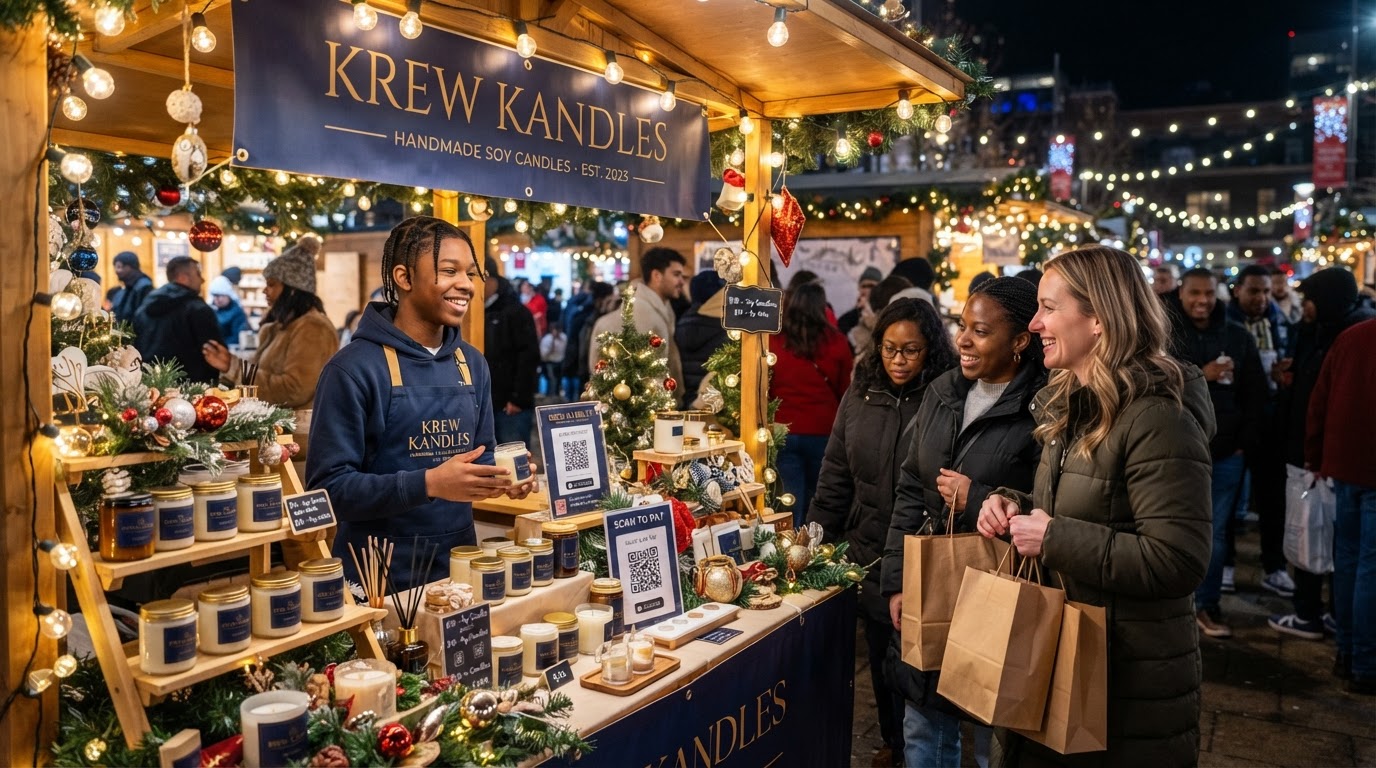 NEXT Holiday Market where young entrepreneurs sell products to the community
