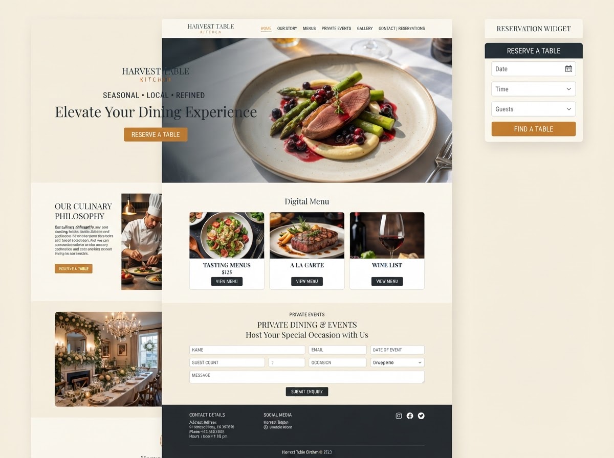 Harvest Table Kitchen — Restaurant & Fine Dining
