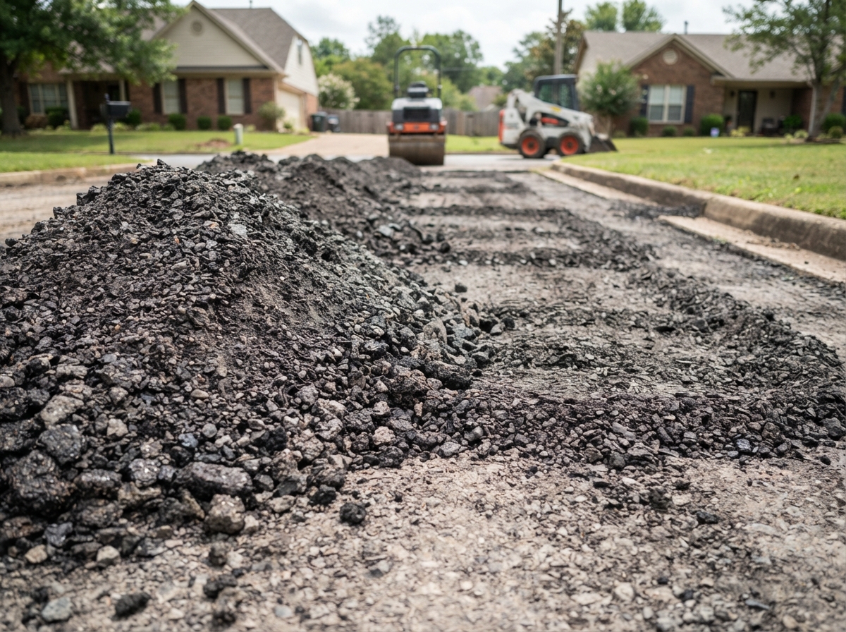 Recycled asphalt millings surface for a practical, cost-conscious application
