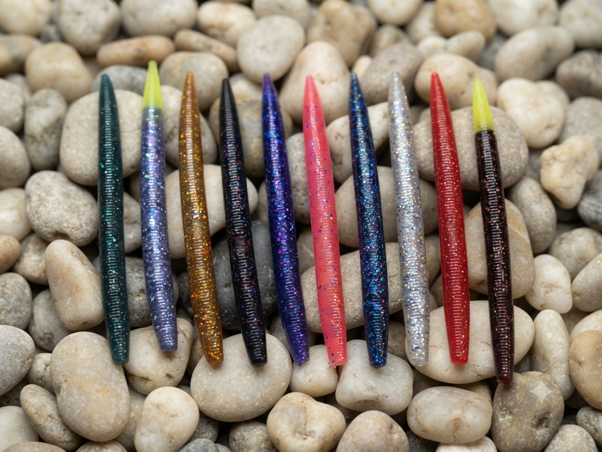 5 Inch Stick Worm custom bass fishing bait by Country Cave Baits