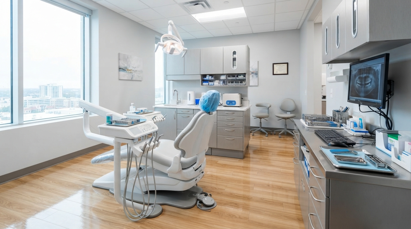 Clean modern dental operatory in Metro Atlanta