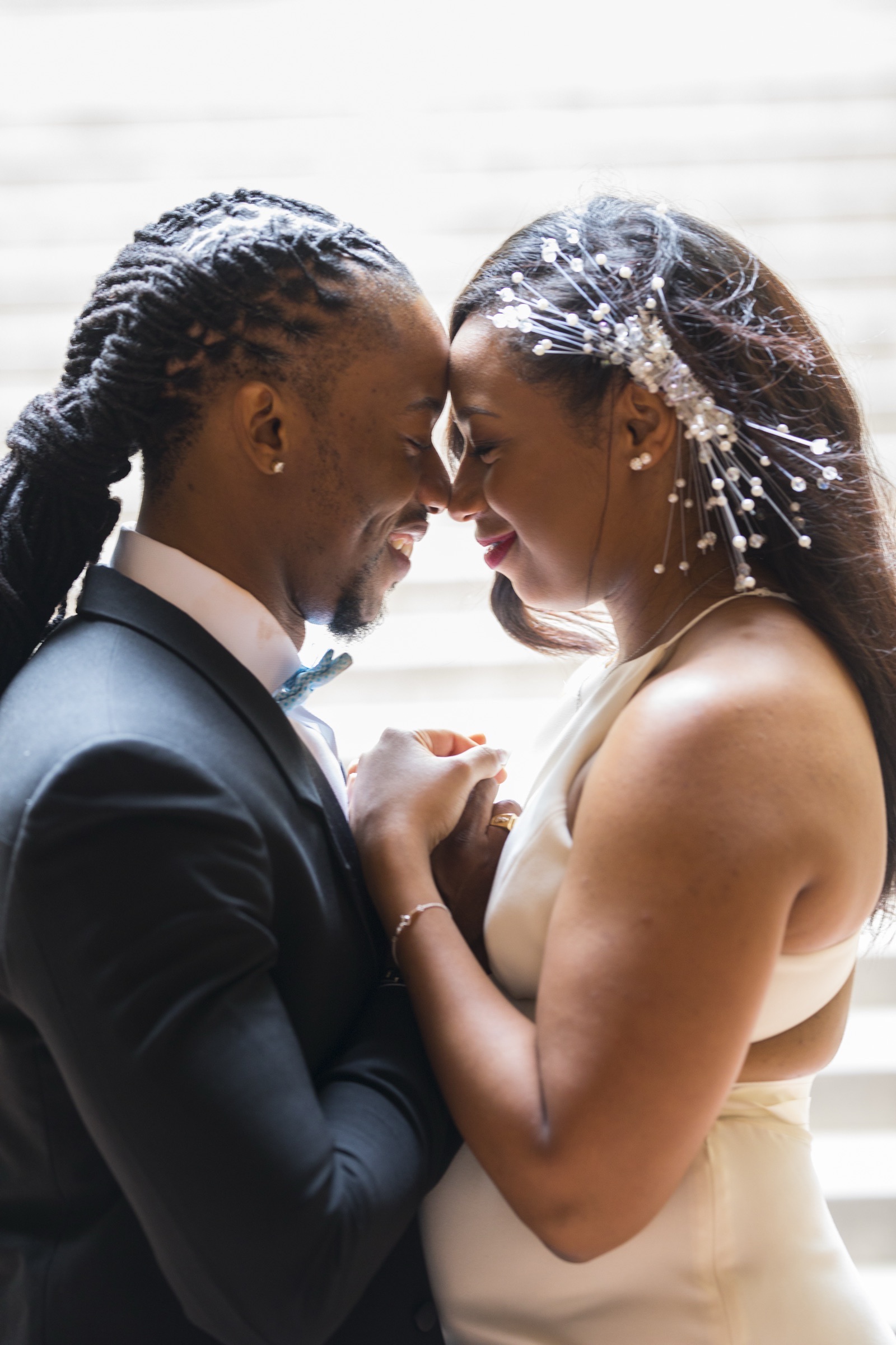 A close-up from Keston and Jaz's wedding day.