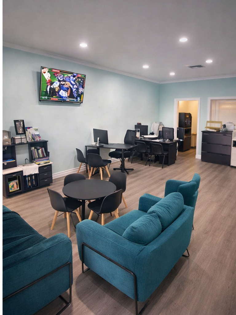 Tax Sense office interior in Norwalk, CA showing consultation and work areas