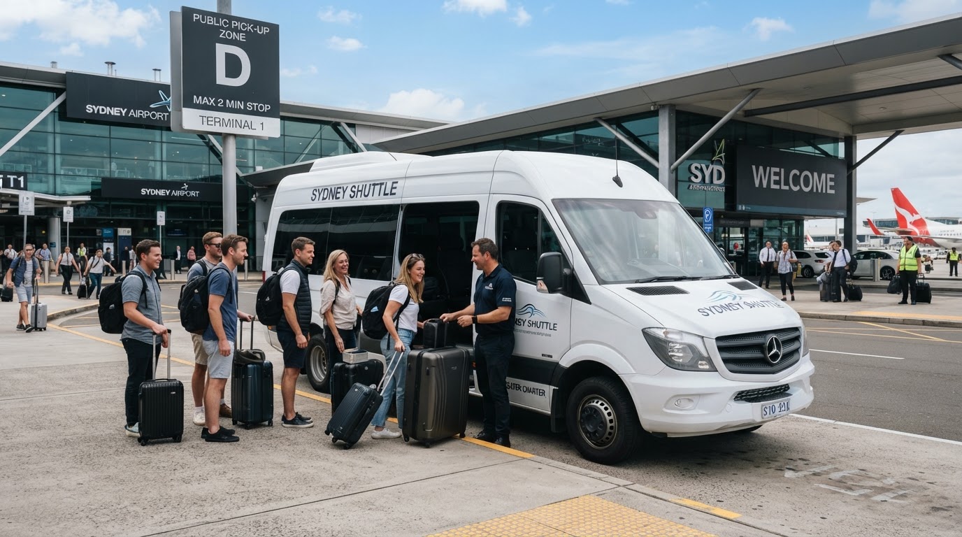 Sydney Airport Group Transfers: Why Chartering a Private Minibus Beats Taxis and Rideshares