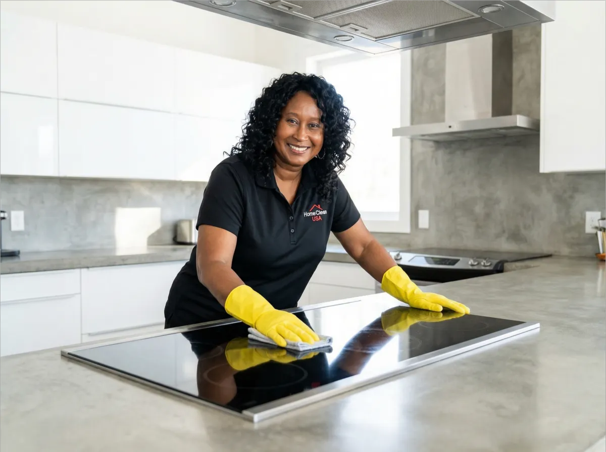 Professional cleaning result: Countertops & Appliances