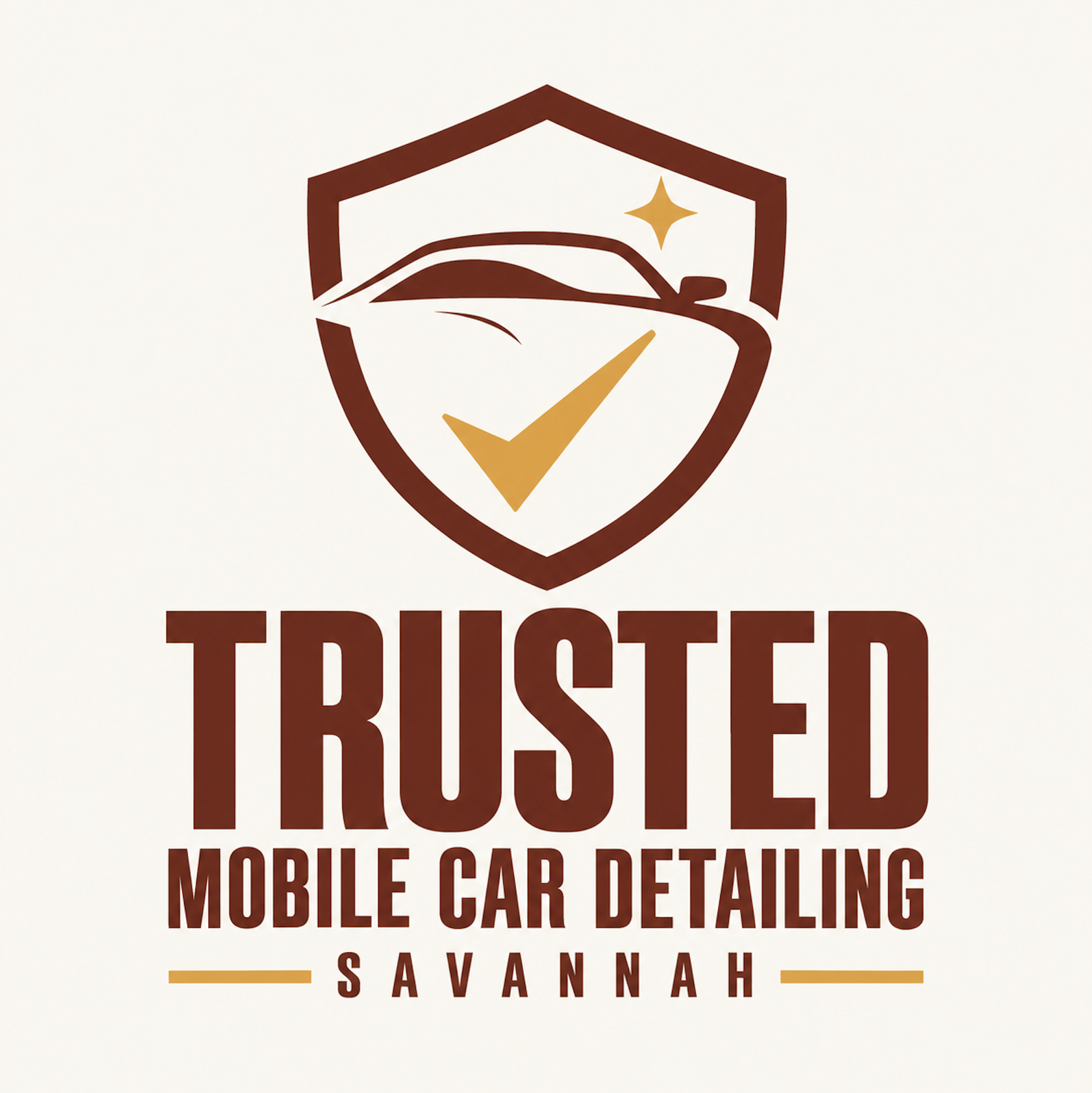 Trusted Mobile Car Detailing Savannah shield logo