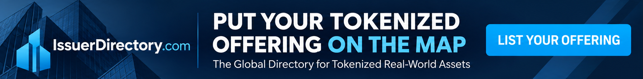 IssuerDirectory.com — Put Your Tokenized Offering On The Map. The Global Directory for Tokenized Real-World Assets