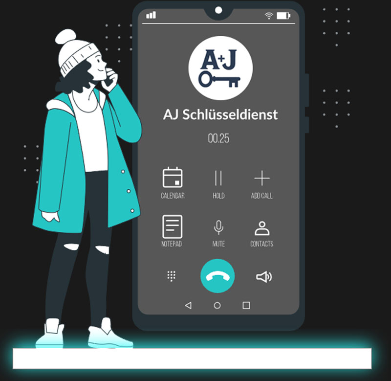 Jetzt AJ Schlüsseldienst anrufen