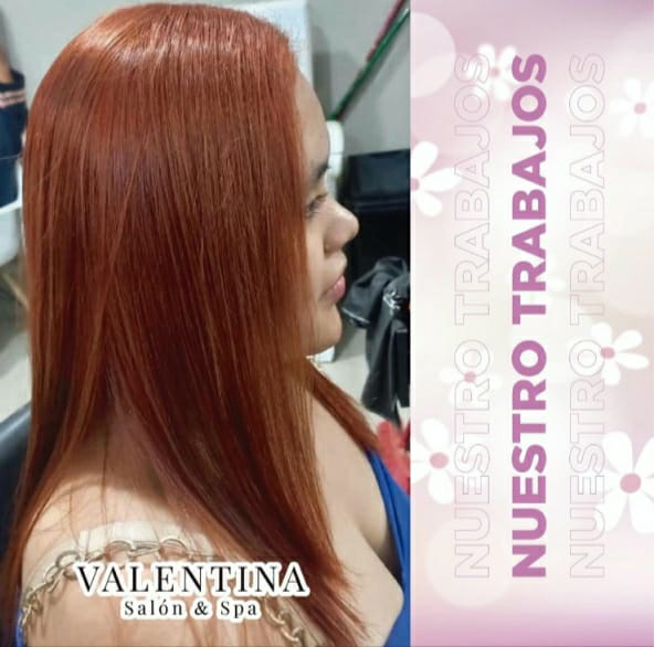 Transformación de color rojo cobre rico con acabado brillante