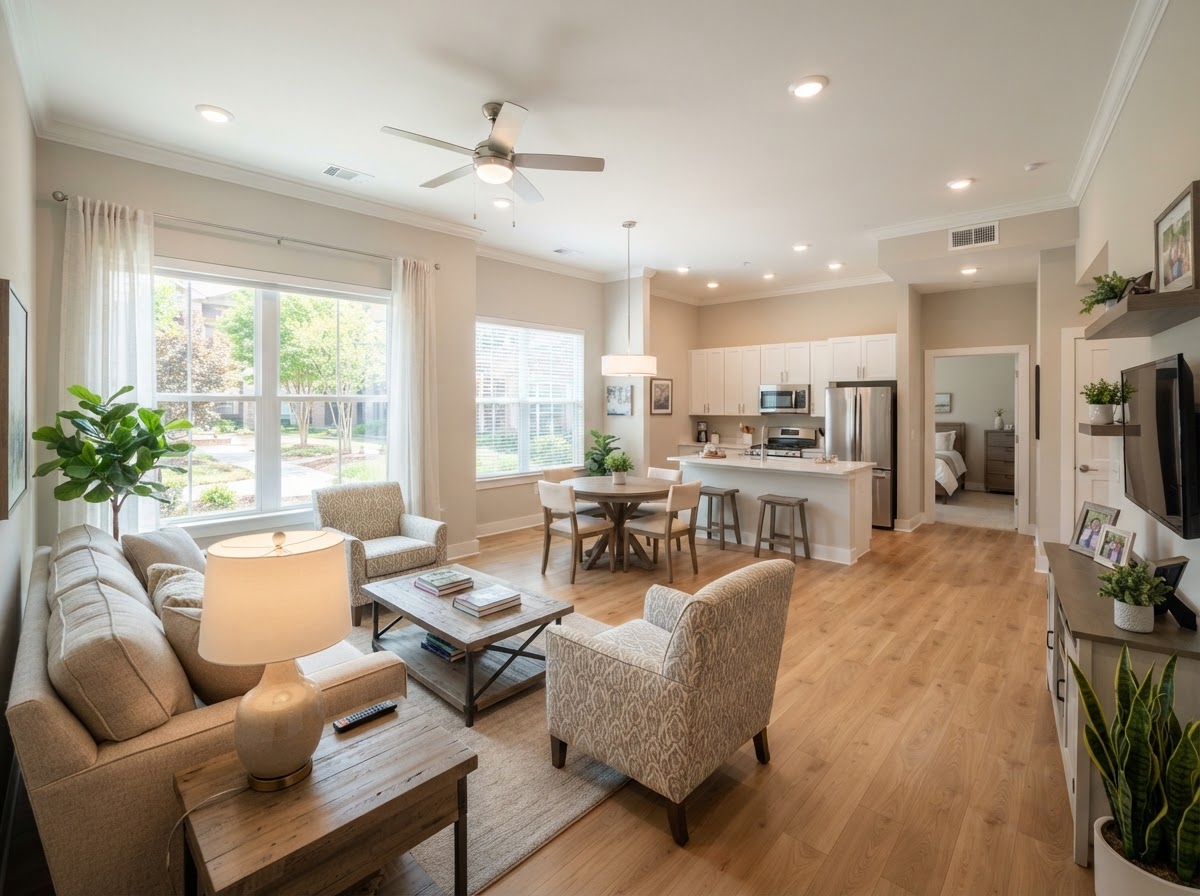 Independent senior living apartment