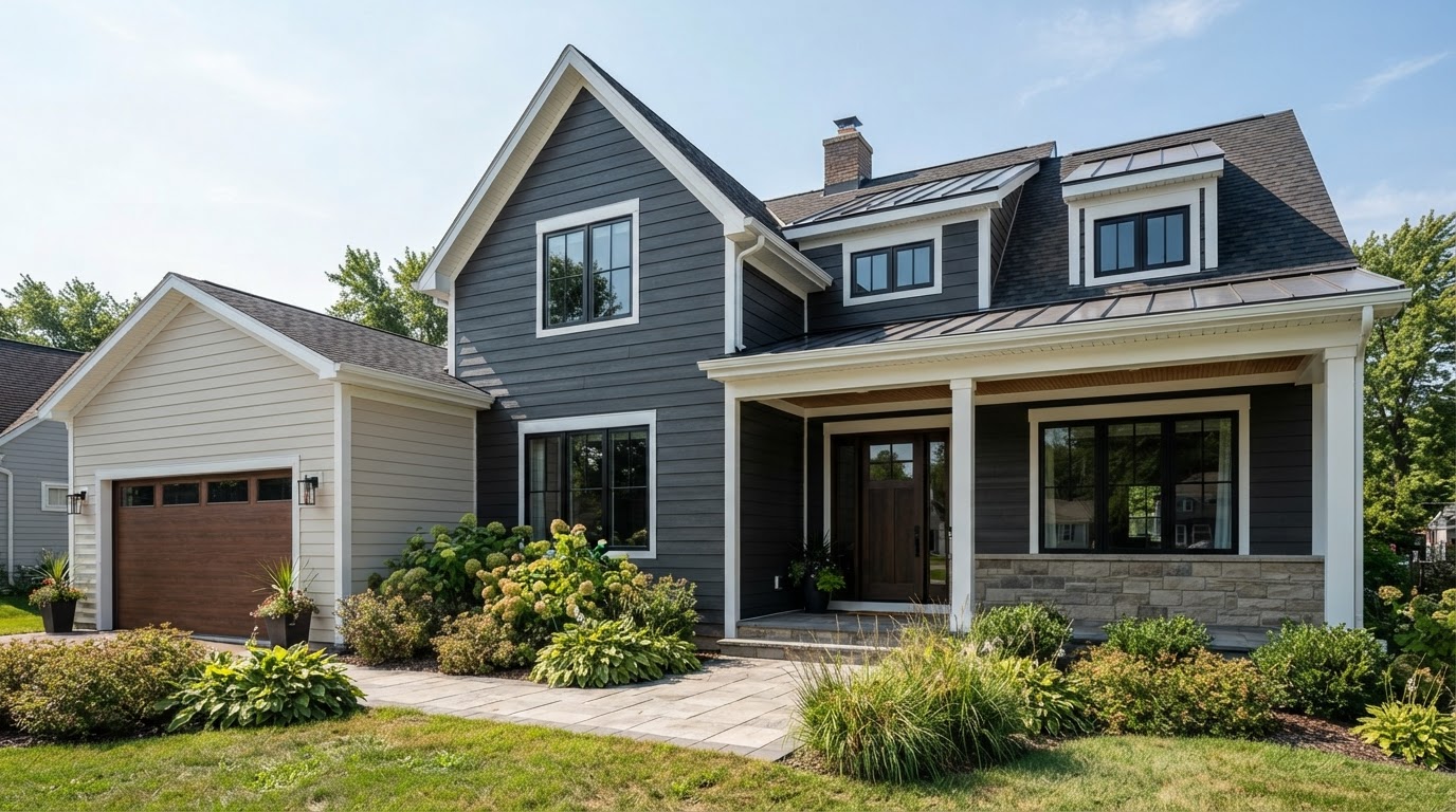 Vinyl, James Hardie & Metal Siding Installation project by Ramos Roofing