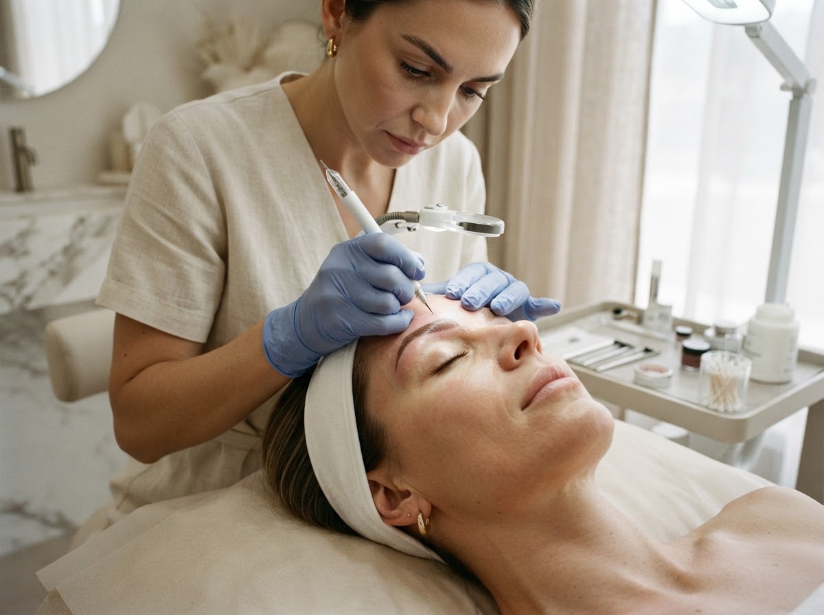 Brow enhancement comparison at Studio-D Brickell