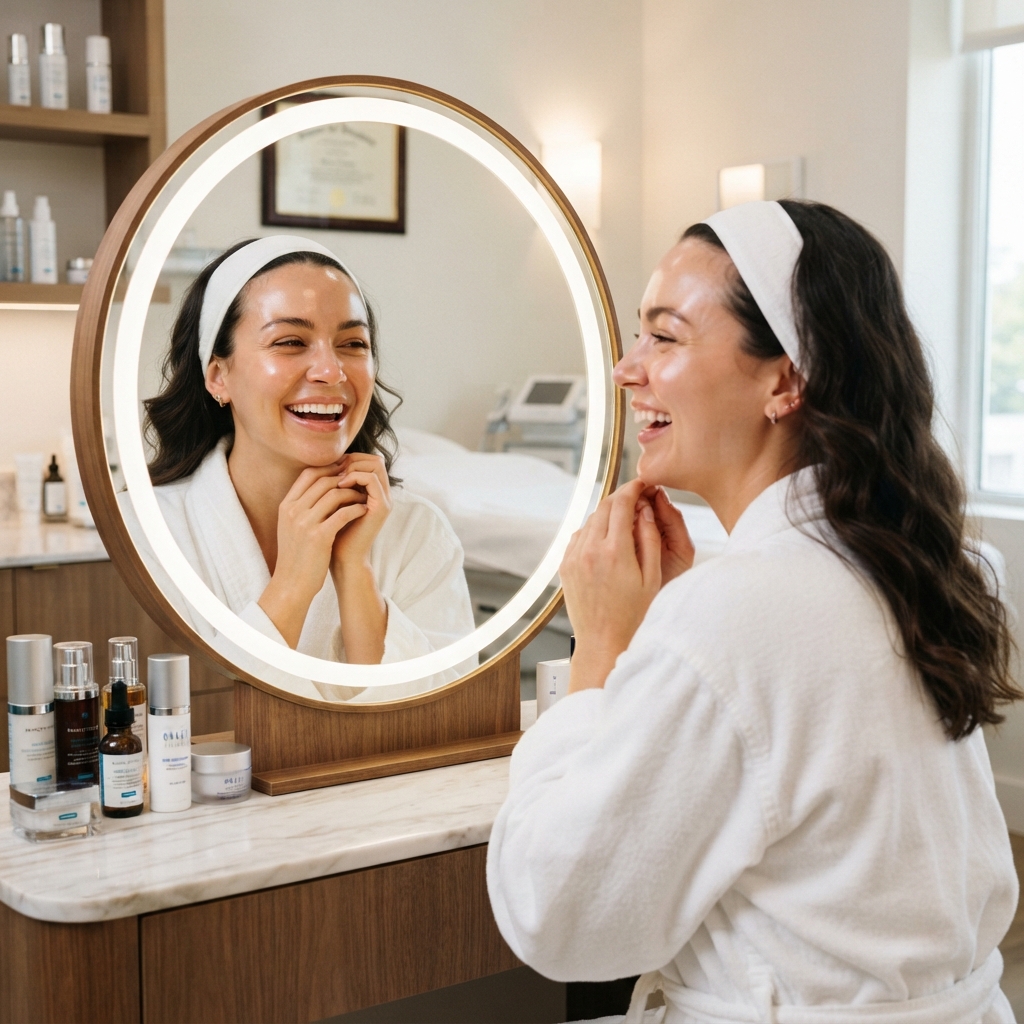 Custom Glow Facial session in Pembroke Pines.