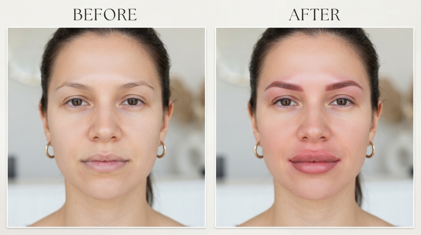 Neutralizing Dark Lip Undertones: Color Correction with Permanent Lip Blush