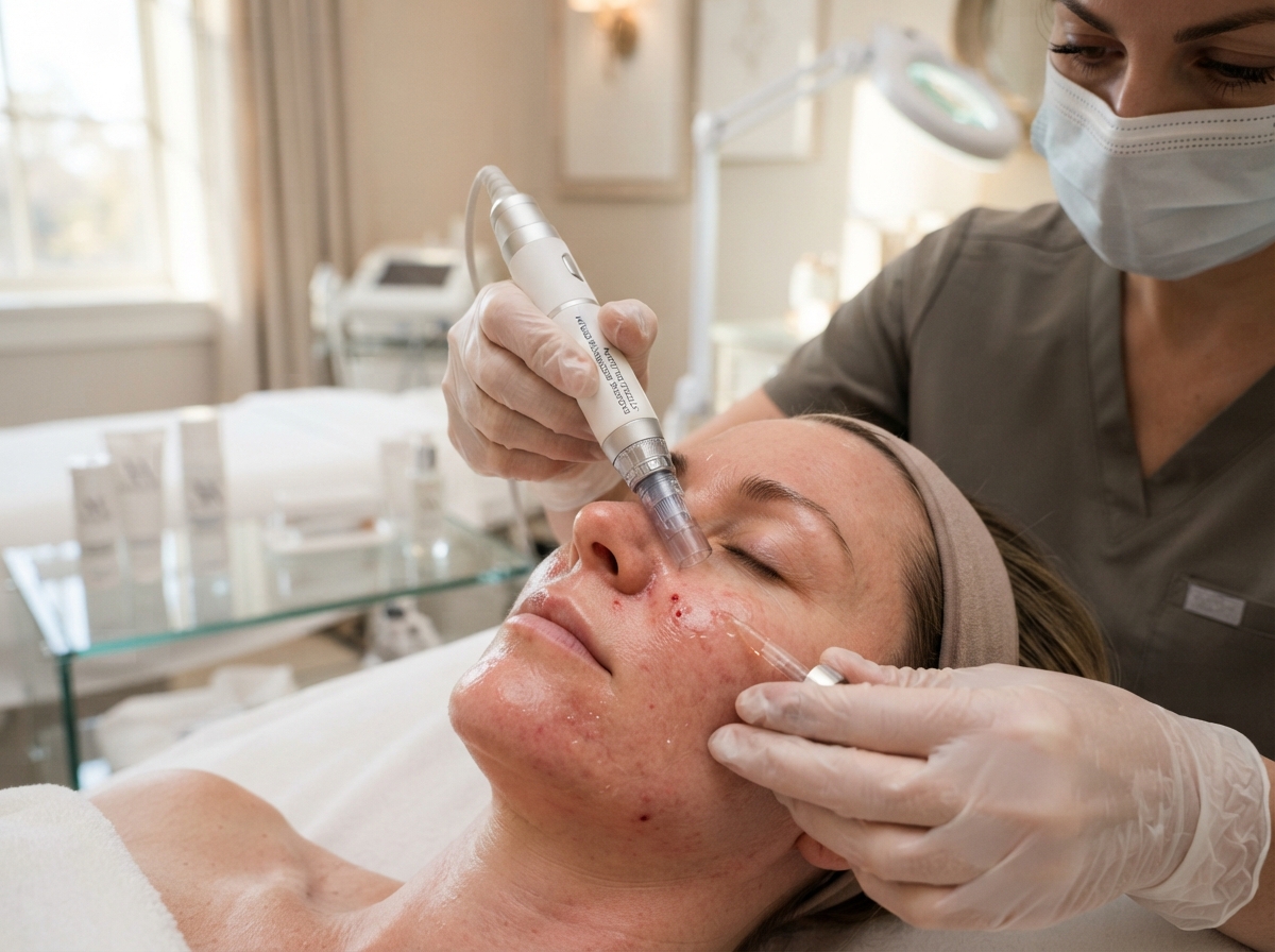 Microneedling with Biotech Exosomes