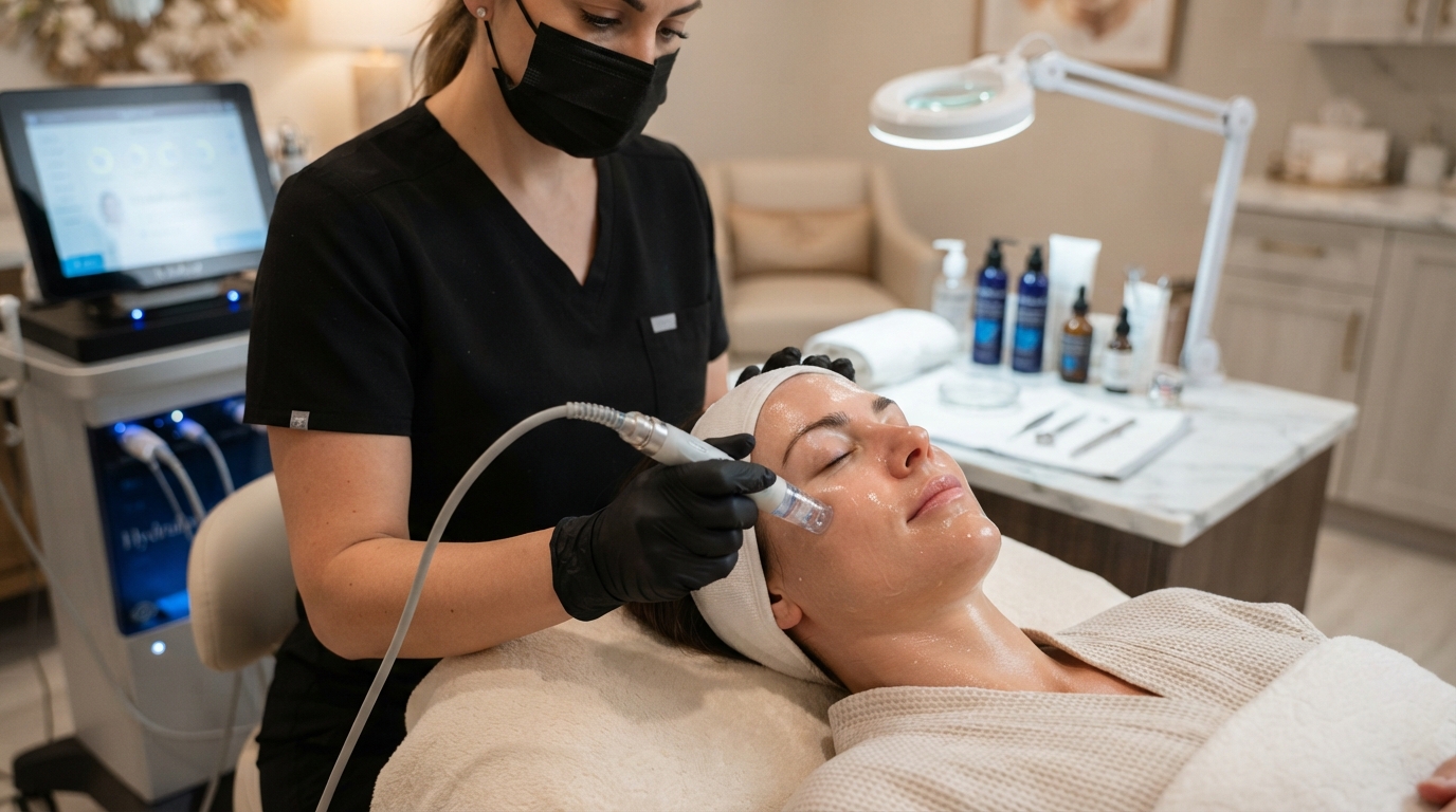 The Science of Hydrafacial: Deep Cleansing, Exfoliation, & Antioxidant Protection