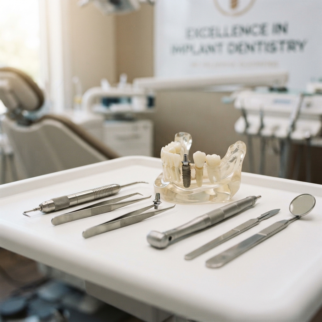Dental implant model and precision tools