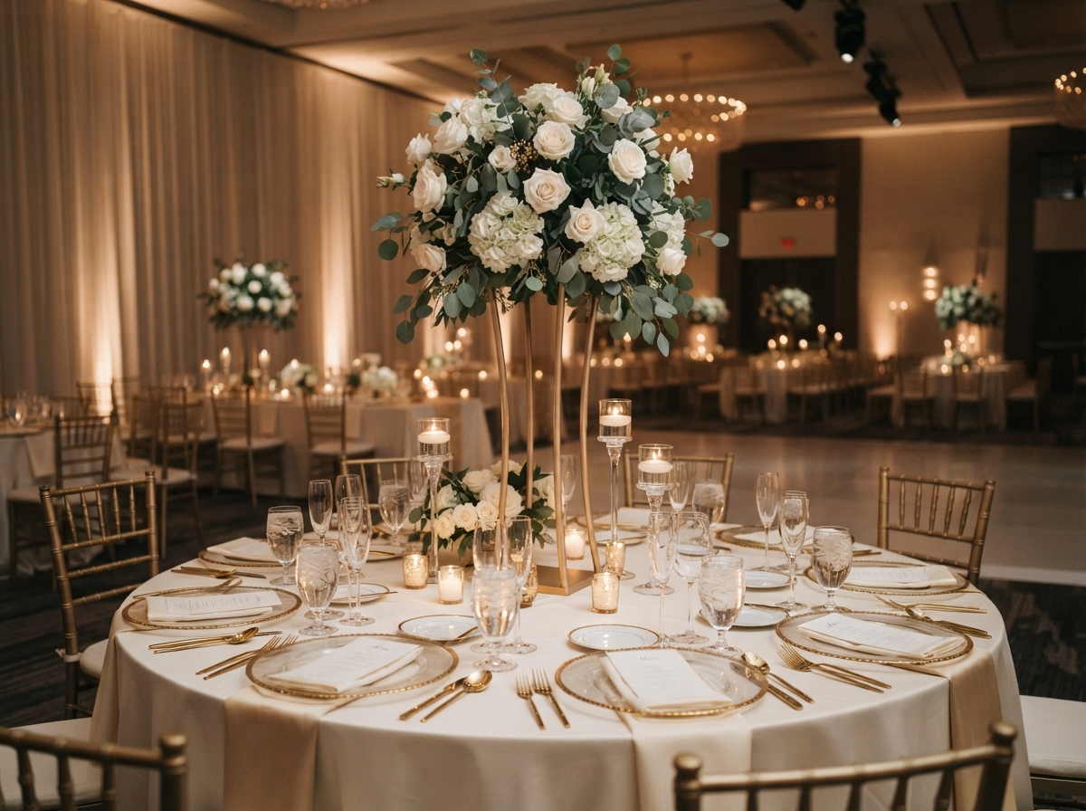 Sophisticated corporate gala setup