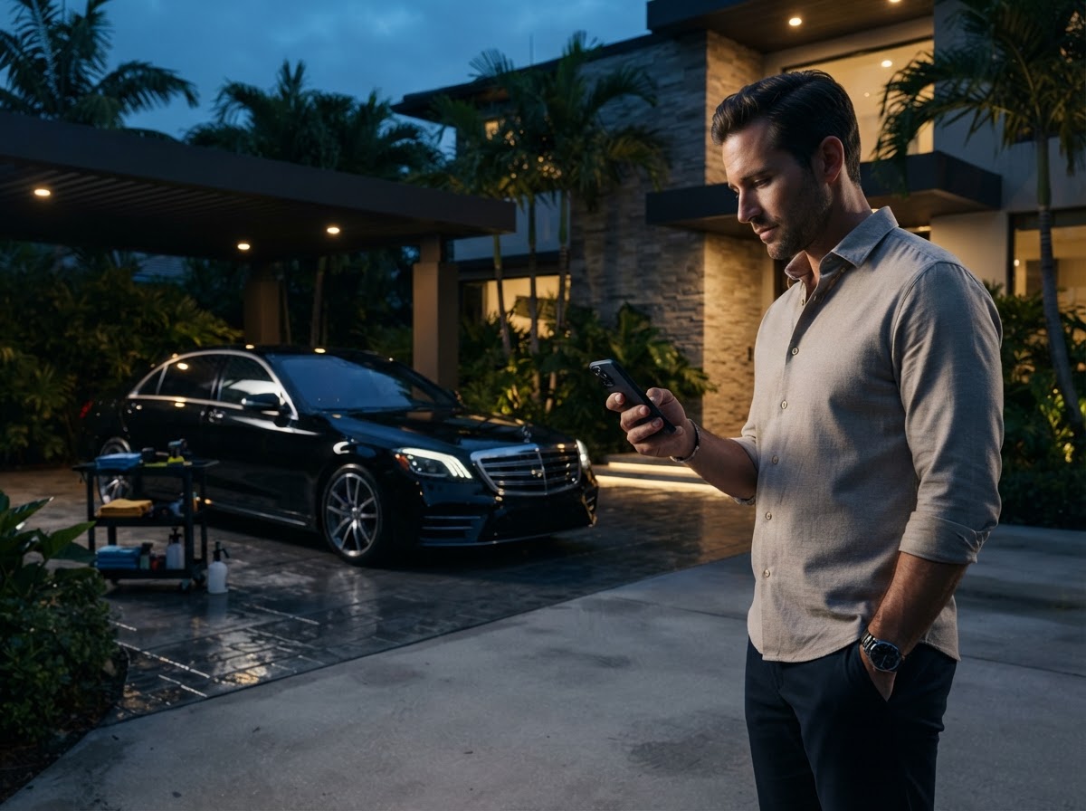 Request a mobile detailing quote on your smartphone