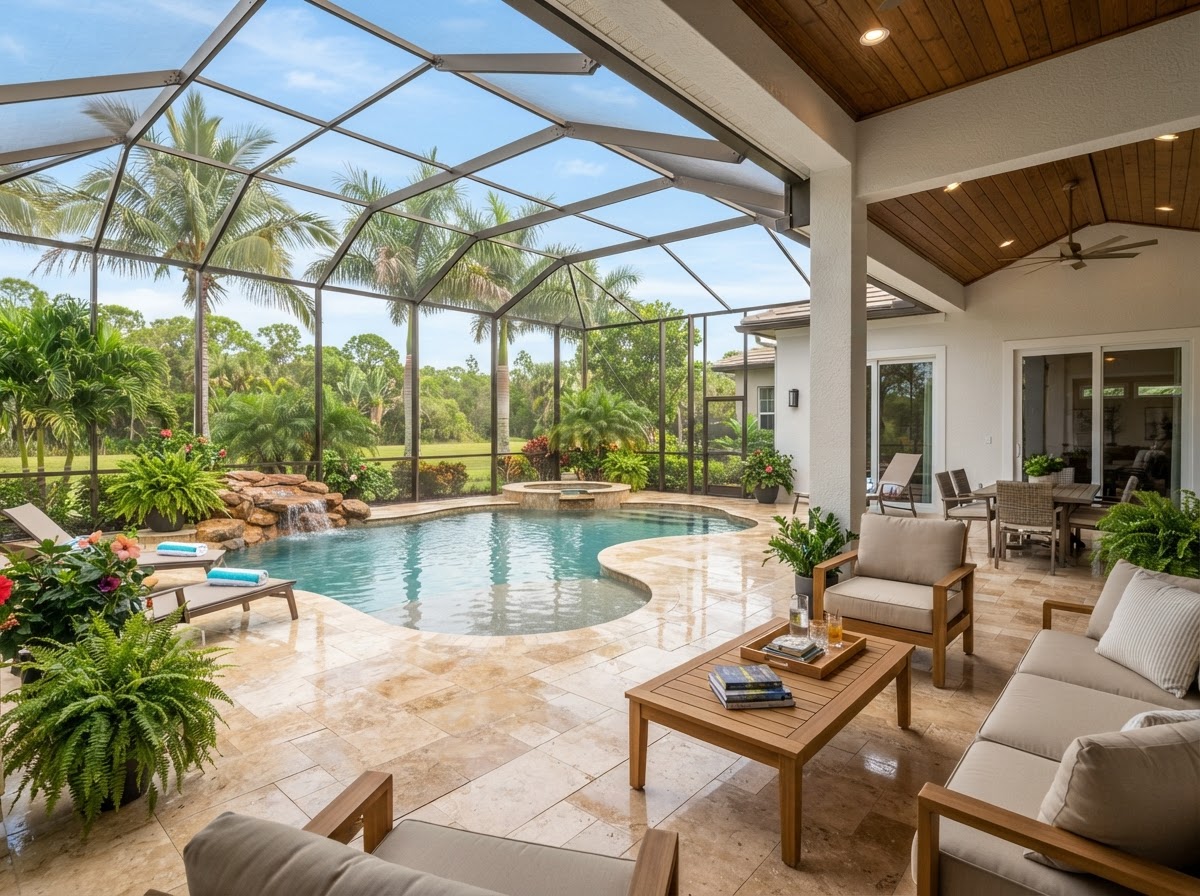 Lanai Paver Installation
