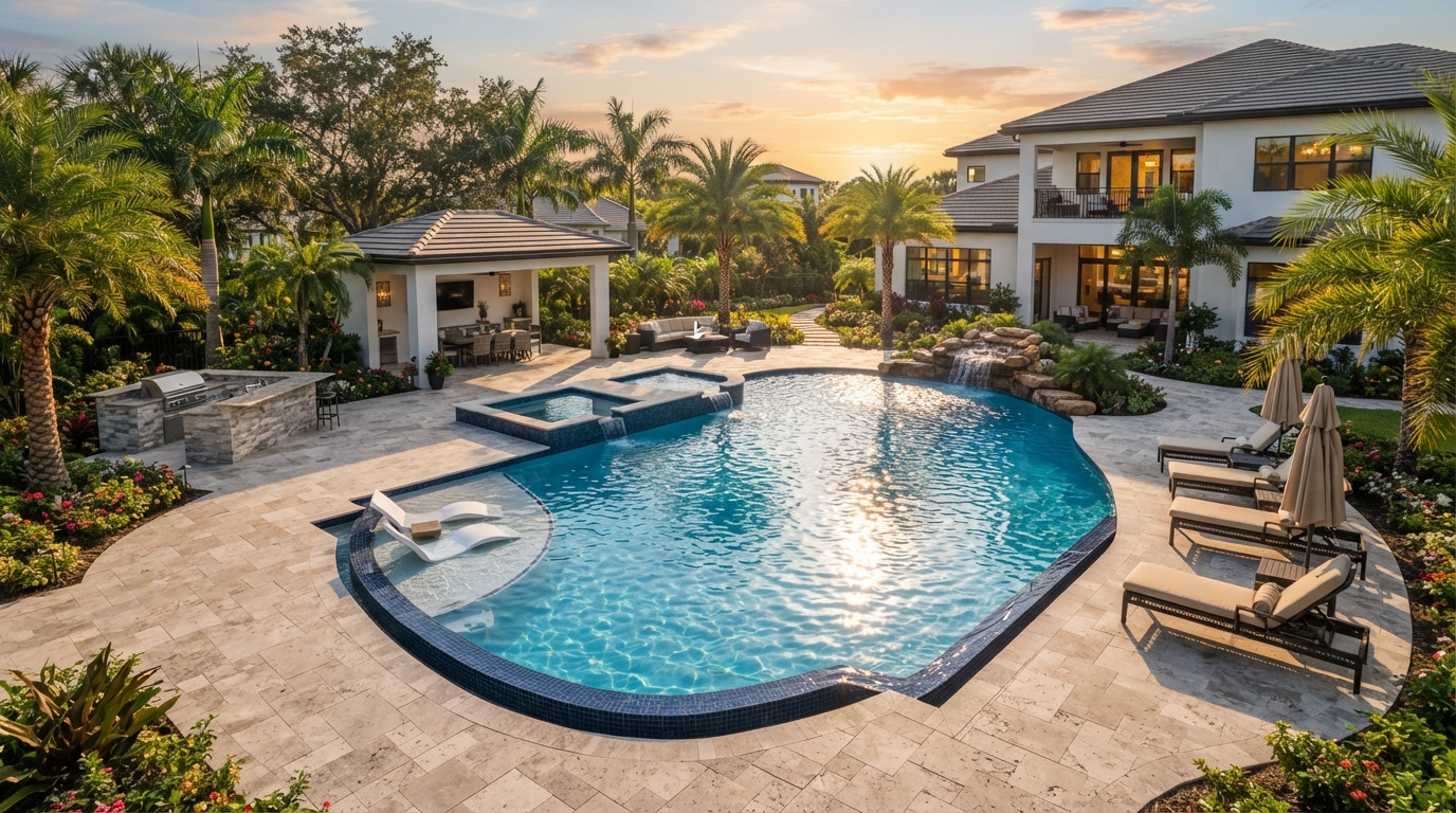 Pool Deck Paver Installation by Preferred Pools And Pavers LLC in Sarasota, FL