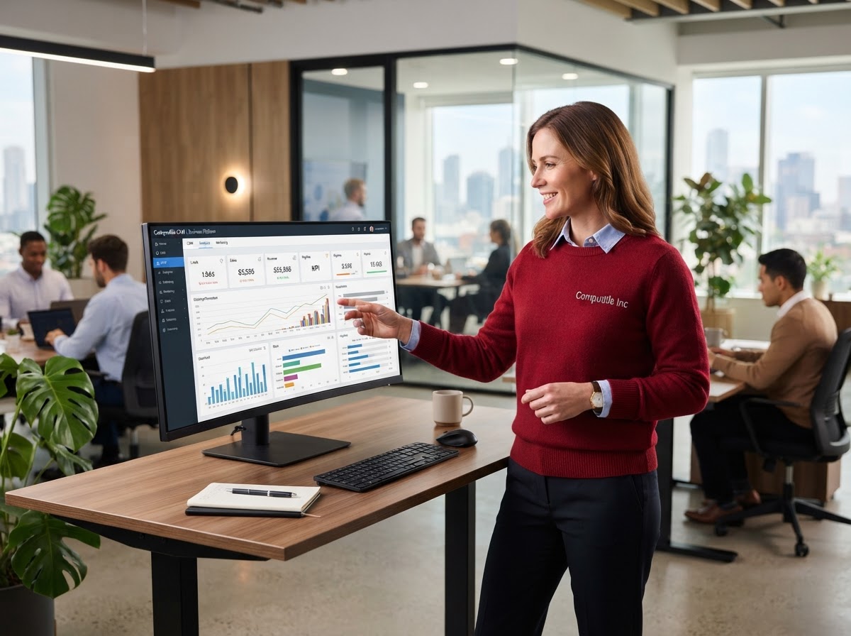 Compudile Connect CRM and business platform dashboard