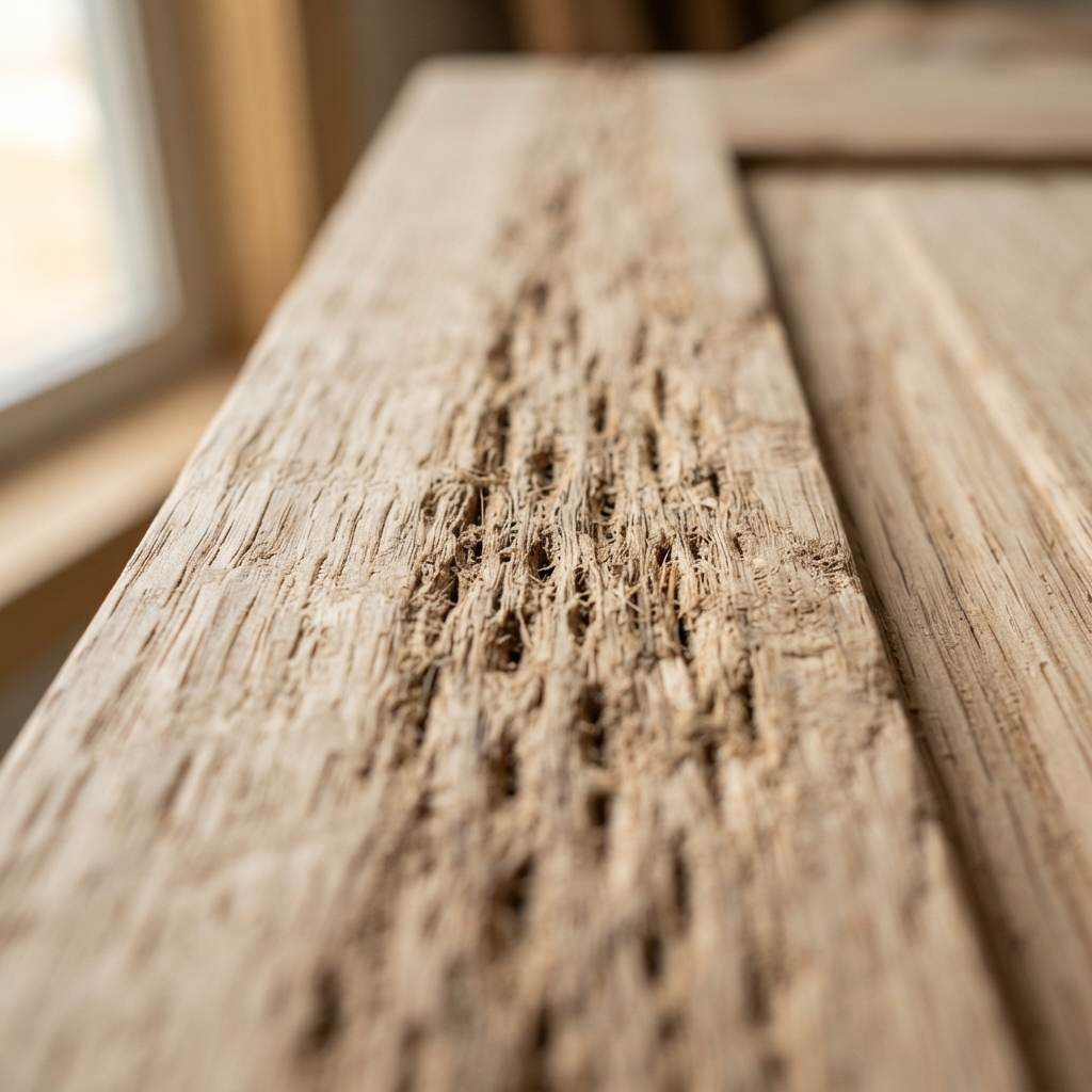 Oak cabinet before grain filling