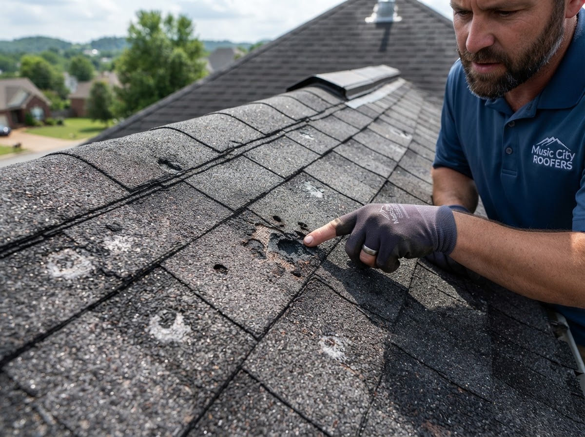 Hail Damage Assessment — Bellevue, TN, completed by Terry Woodall Roofing