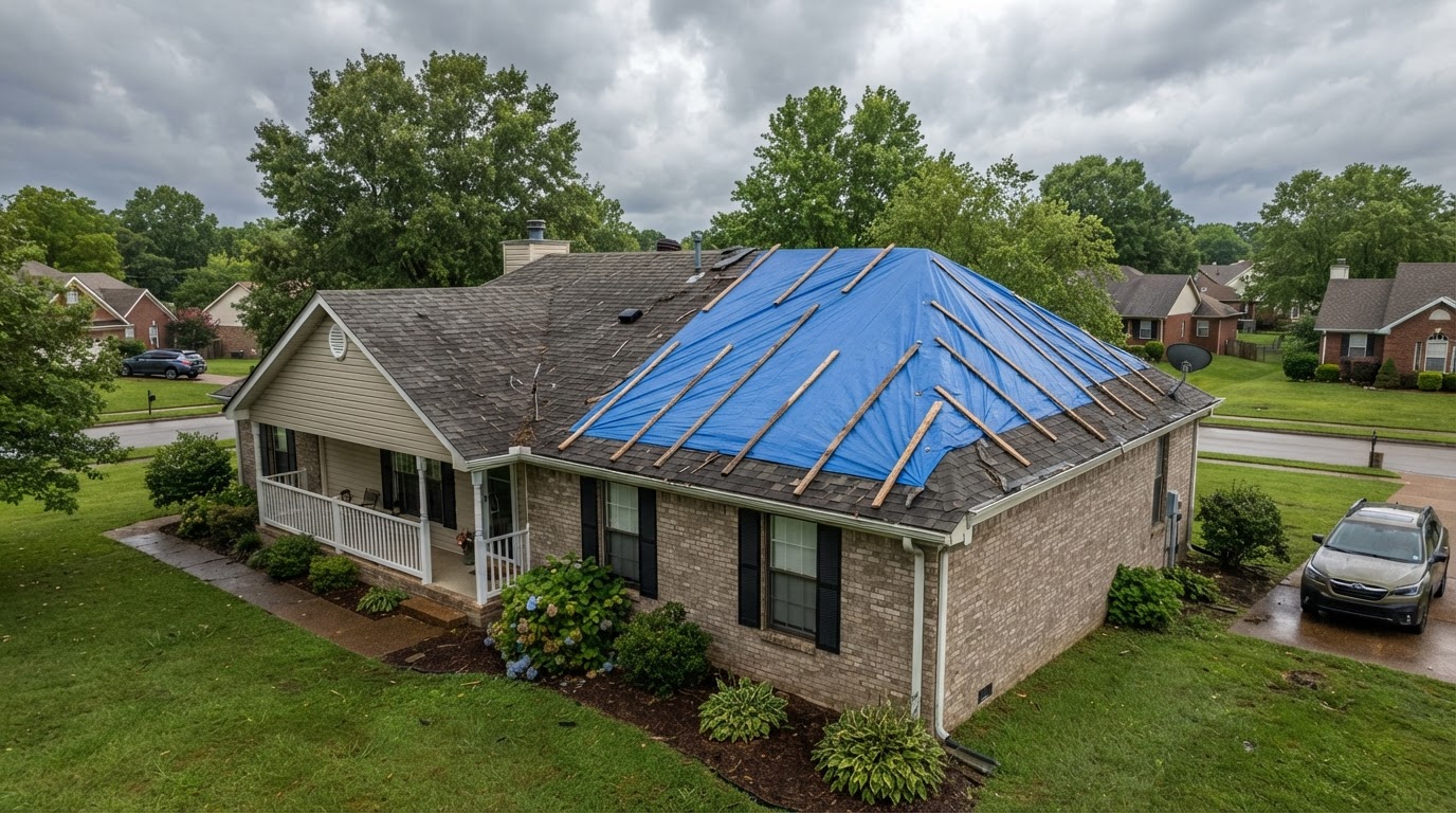 Emergency Roof Tarping Guide for Middle Tennessee Homeowners