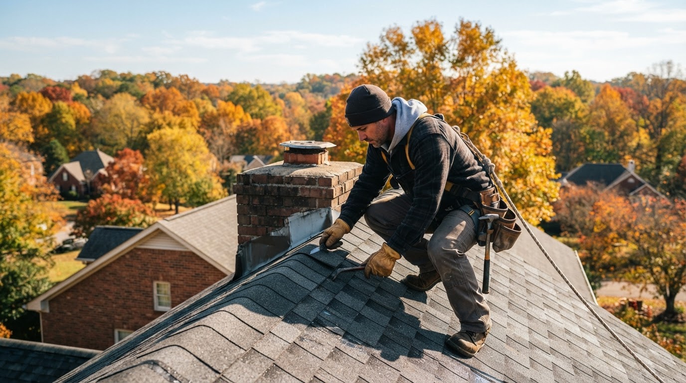 What a Roofing Contractor Looks for During a Fall Roof Inspection in Middle Tennessee