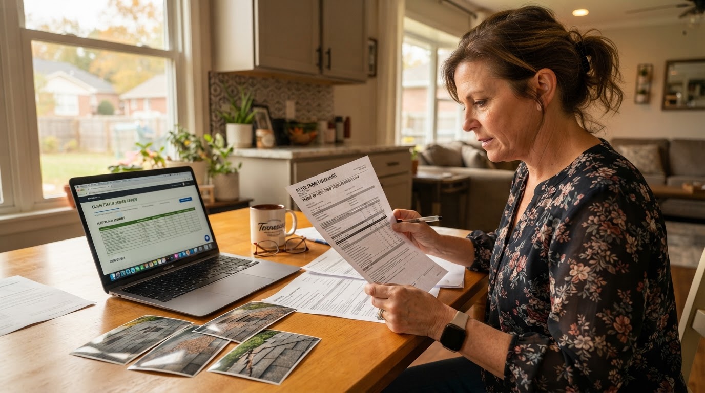 How to Document Roof Damage for Your Tennessee Insurance Claim