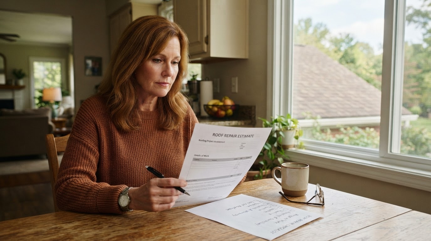 What Should a Roof Repair Estimate Include? A Middle Tennessee Homeowner's Checklist
