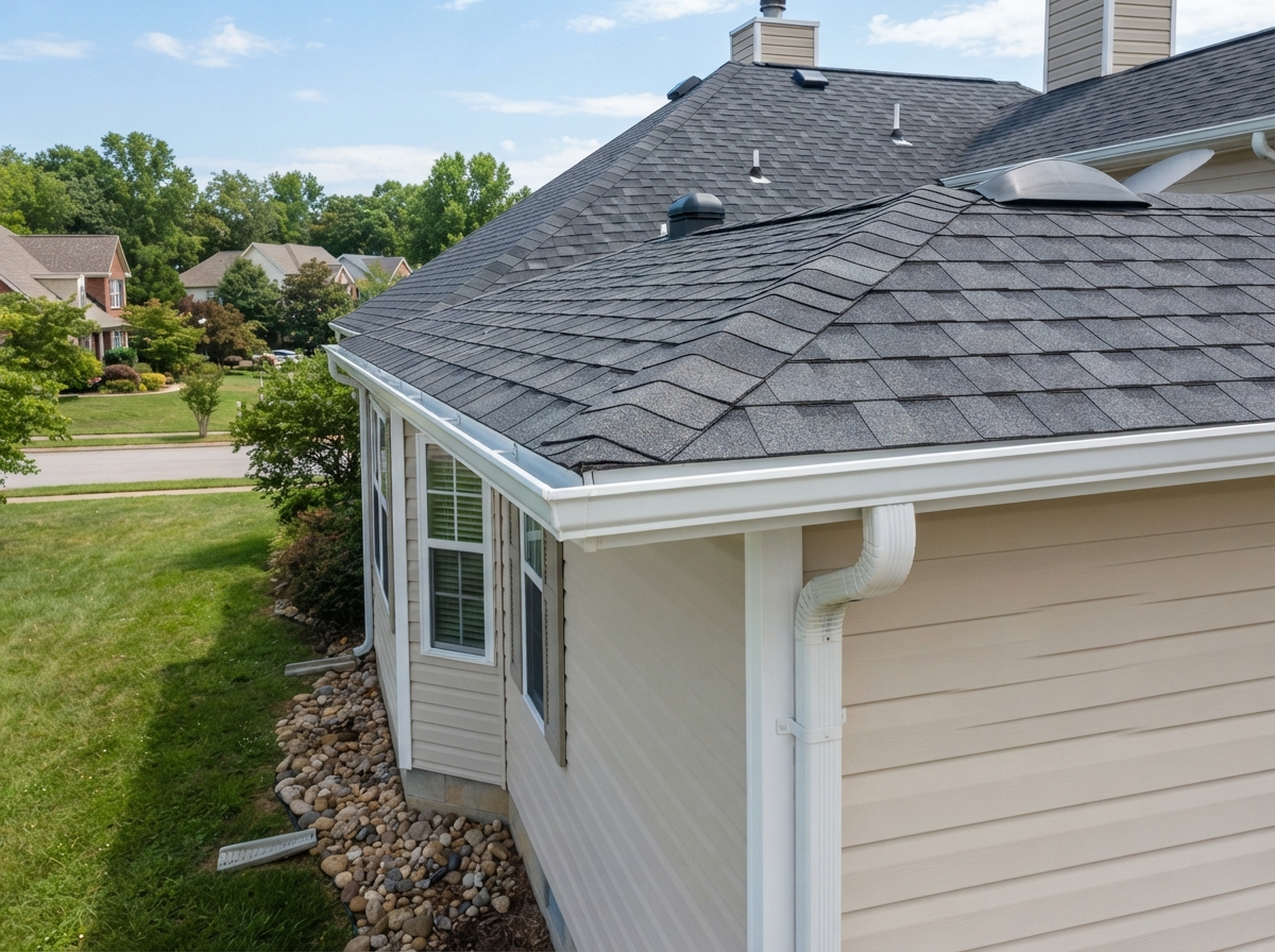 Seamless Gutter Installation — Kingston Springs, TN, completed by Terry Woodall Roofing