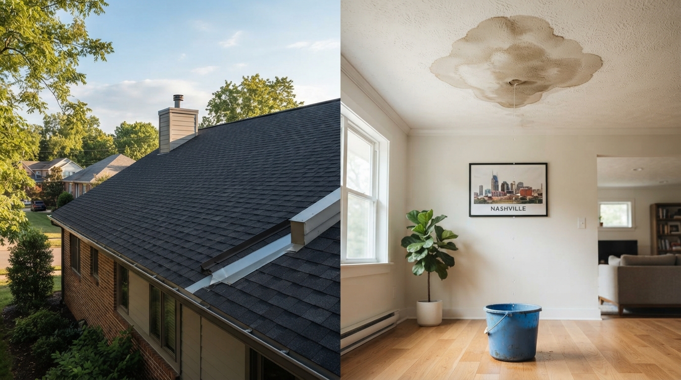 Roof Leaking in Nashville? What to Do Immediately & When to Call a Roofer