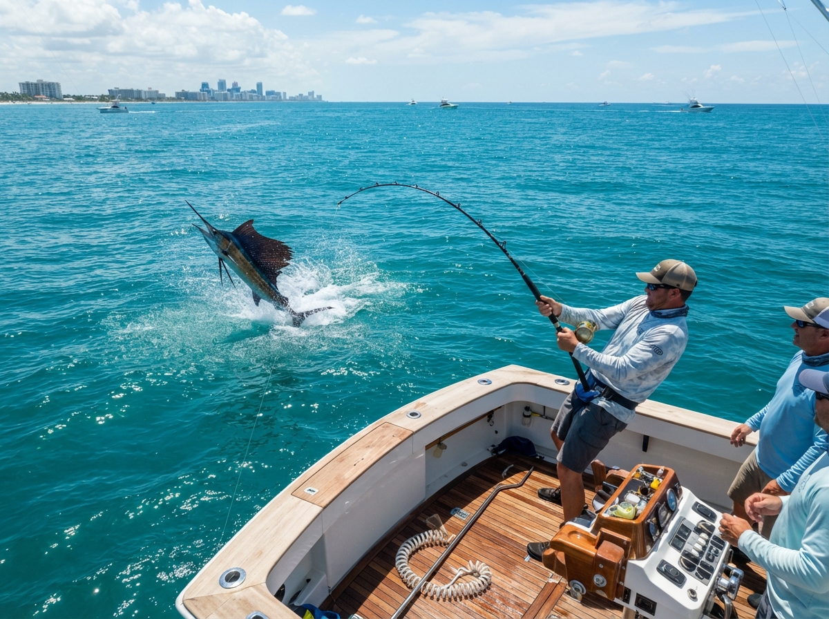 Offshore fishing in South Florida waters