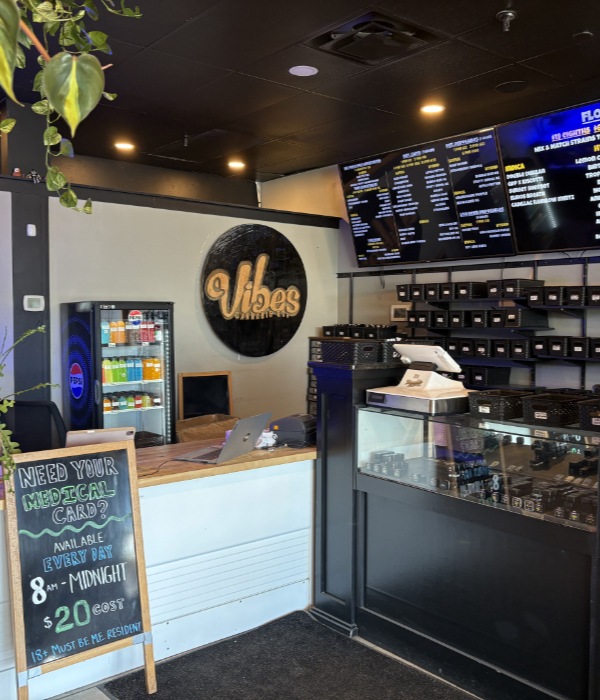 Vibes Cannabis Co. dispensary interior in Bangor, ME - photo 8
