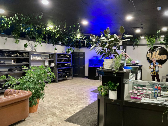 Vibes Cannabis Co. dispensary interior in Bangor, ME - photo 1